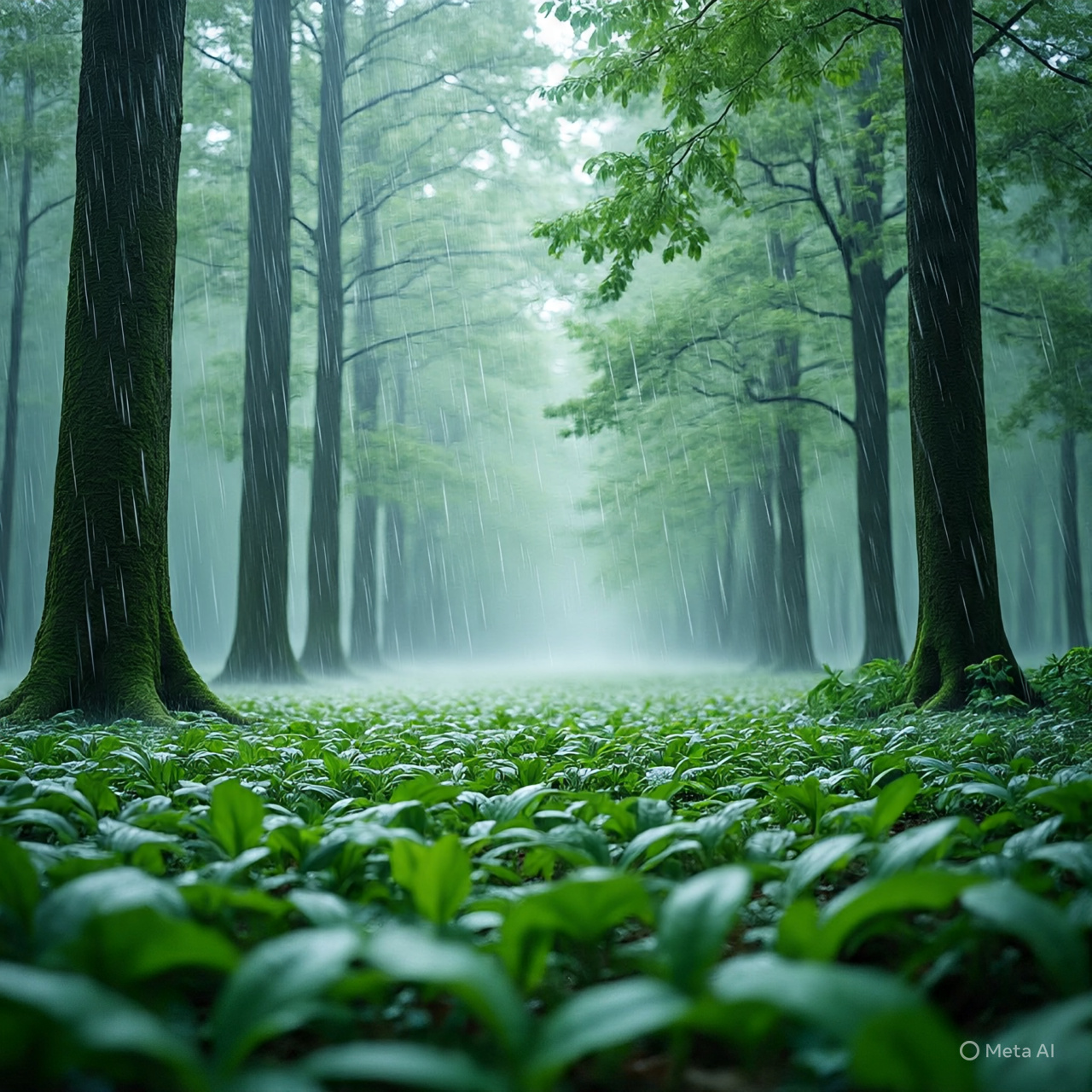 A Melodia da Chuva na Floresta