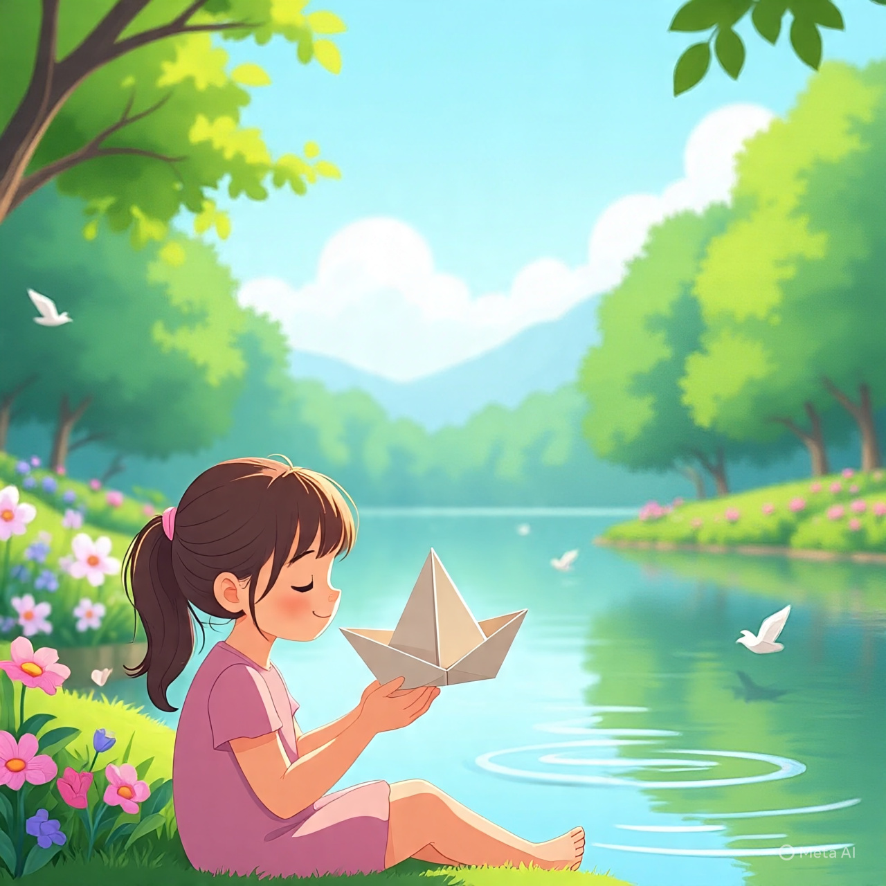 A Menina e o Barco de Papel