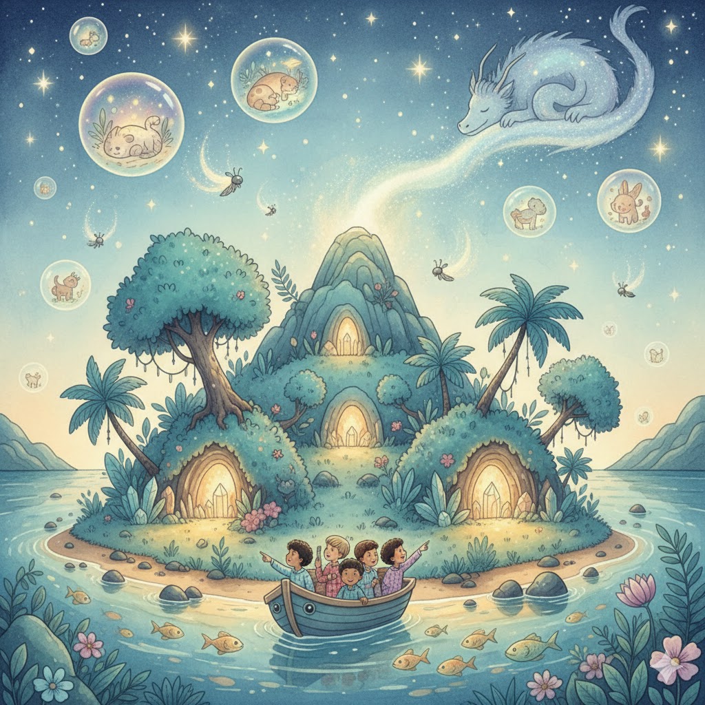 A Ilha dos Sonhos que Brilham